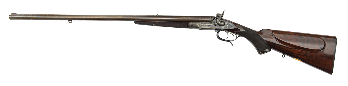 James Woodward & Sons double rifle in 450 Express 3¼”, barreled by Alexander Henry of Edinburgh. A London “best” by any standard.